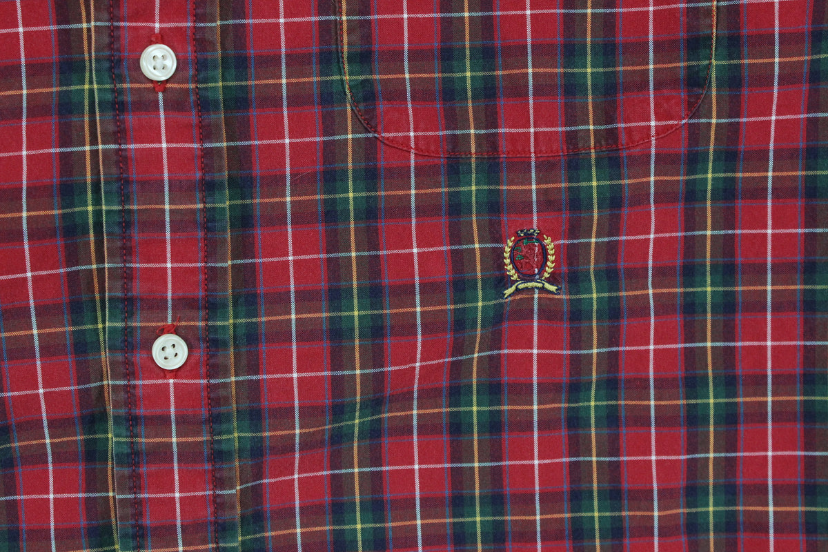 Mens Plaid Shirt  Button Down Classic