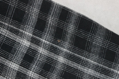 Mens Plaid Overshirt Long Sleeve Relaxed Fit