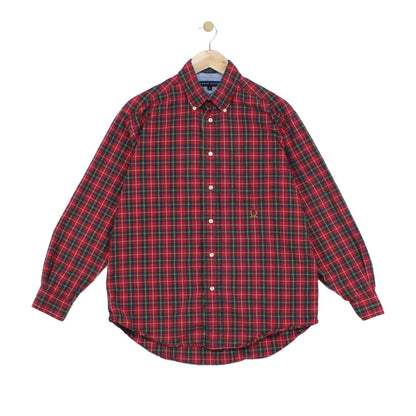 Mens Plaid Shirt  Button Down Classic