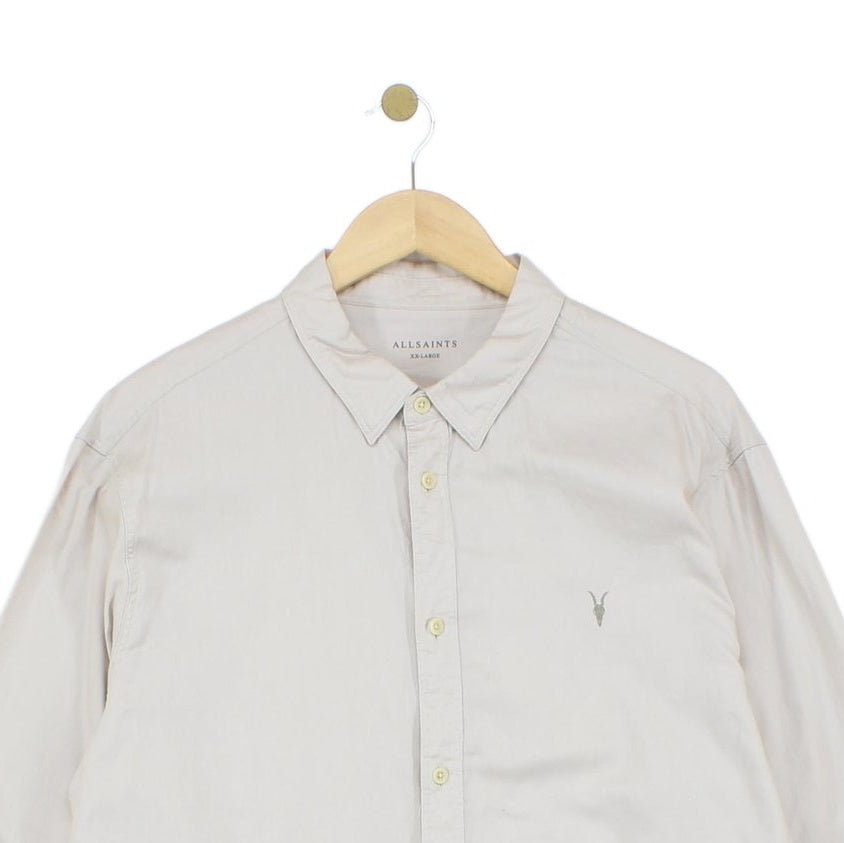 Mens Shirt Button Up Long Sleeve Collared