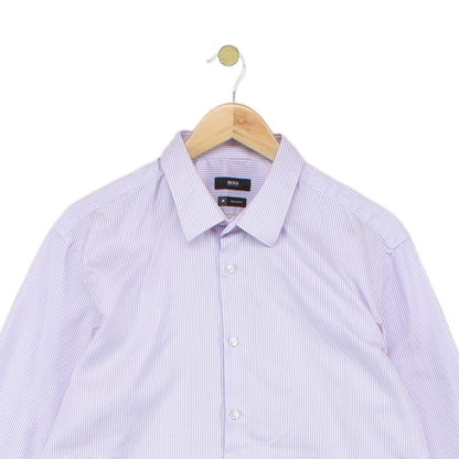 Mens Striped Shirt Collared