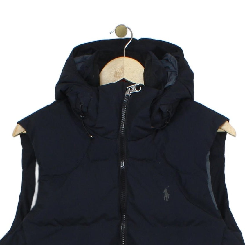 Mens Down Bodywarmer Puffer Hooded Insulated