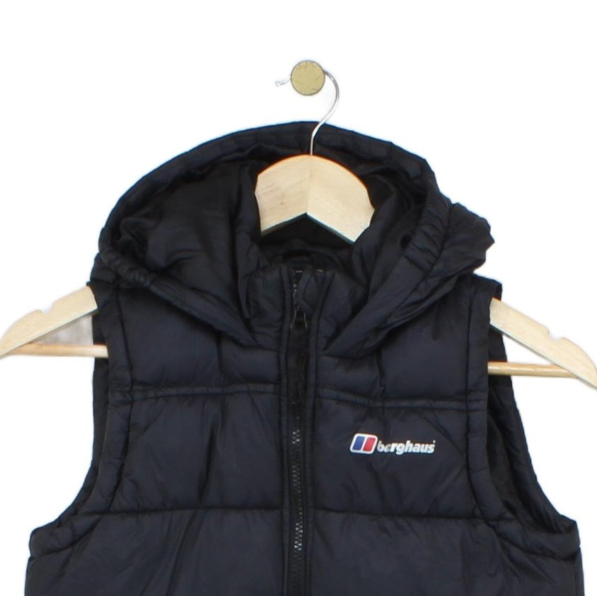 Boys Bodywarmer Hooded Puffer Sleeveless