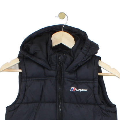 Boys Bodywarmer Hooded Puffer Sleeveless