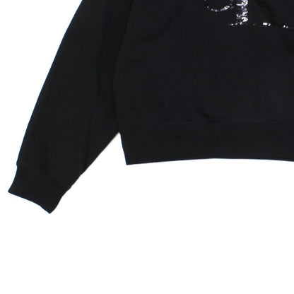 Womens Oversized Hoodie Logo Sequeins