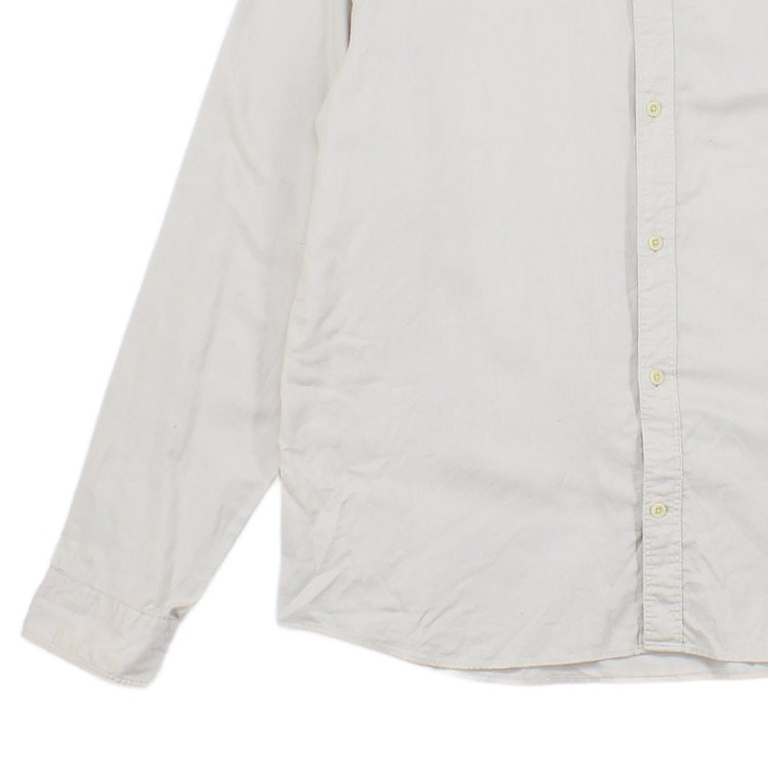 Mens Shirt Button Up Long Sleeve Collared
