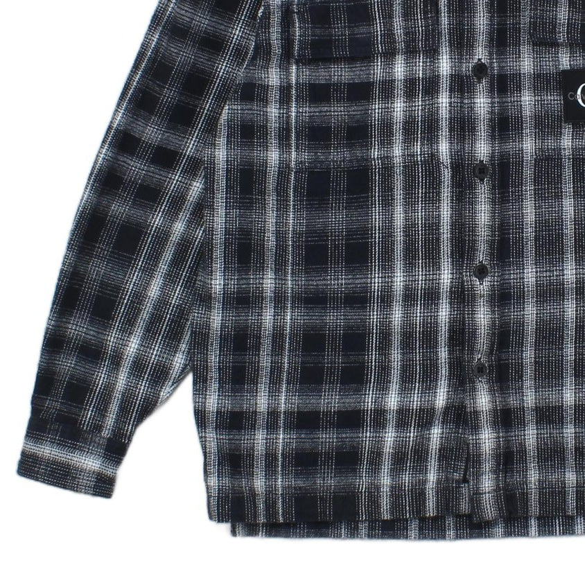 Mens Plaid Overshirt Long Sleeve Relaxed Fit