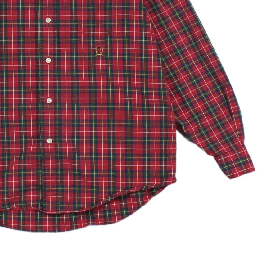 Mens Plaid Shirt  Button Down Classic