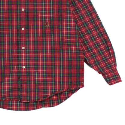 Mens Plaid Shirt  Button Down Classic