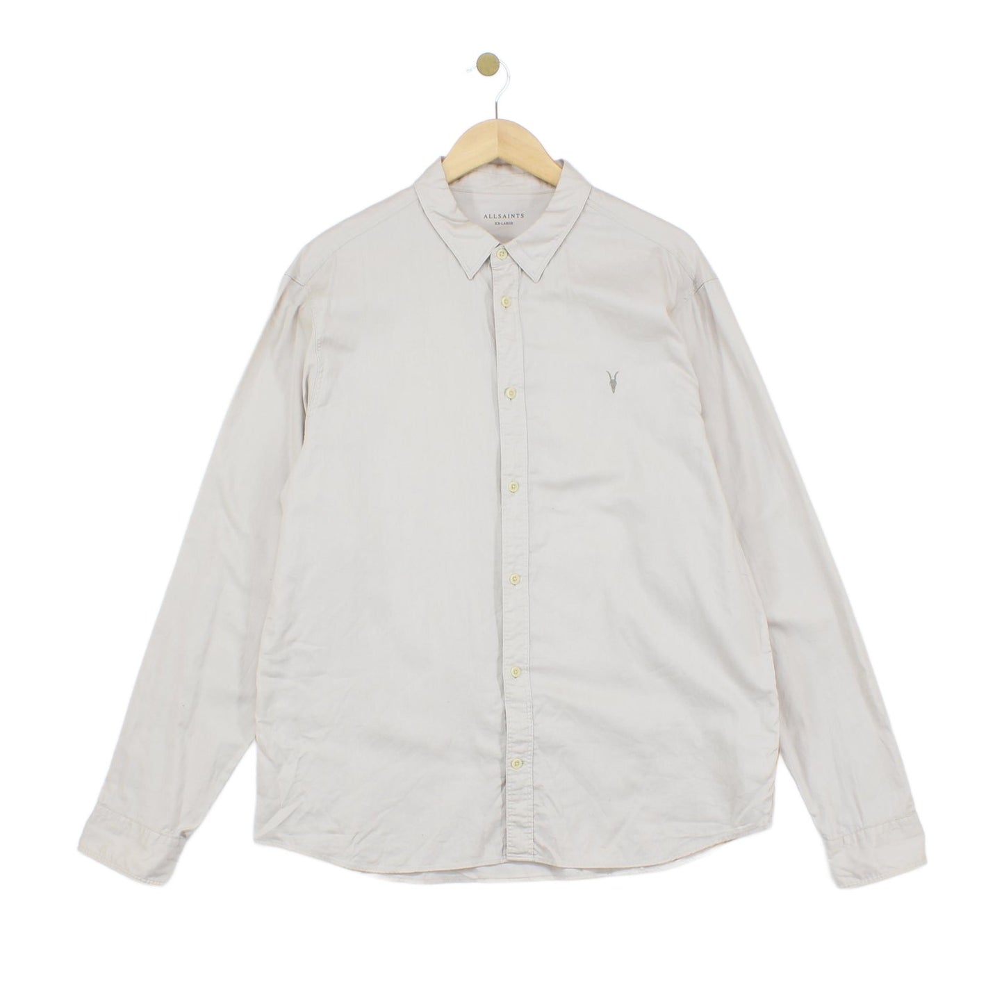 Mens Shirt Button Up Long Sleeve Collared
