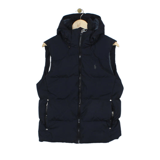 Mens Down Bodywarmer Puffer Hooded Insulated