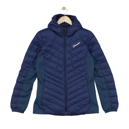 Womens Quilted Jacket Hooded Insulated Down