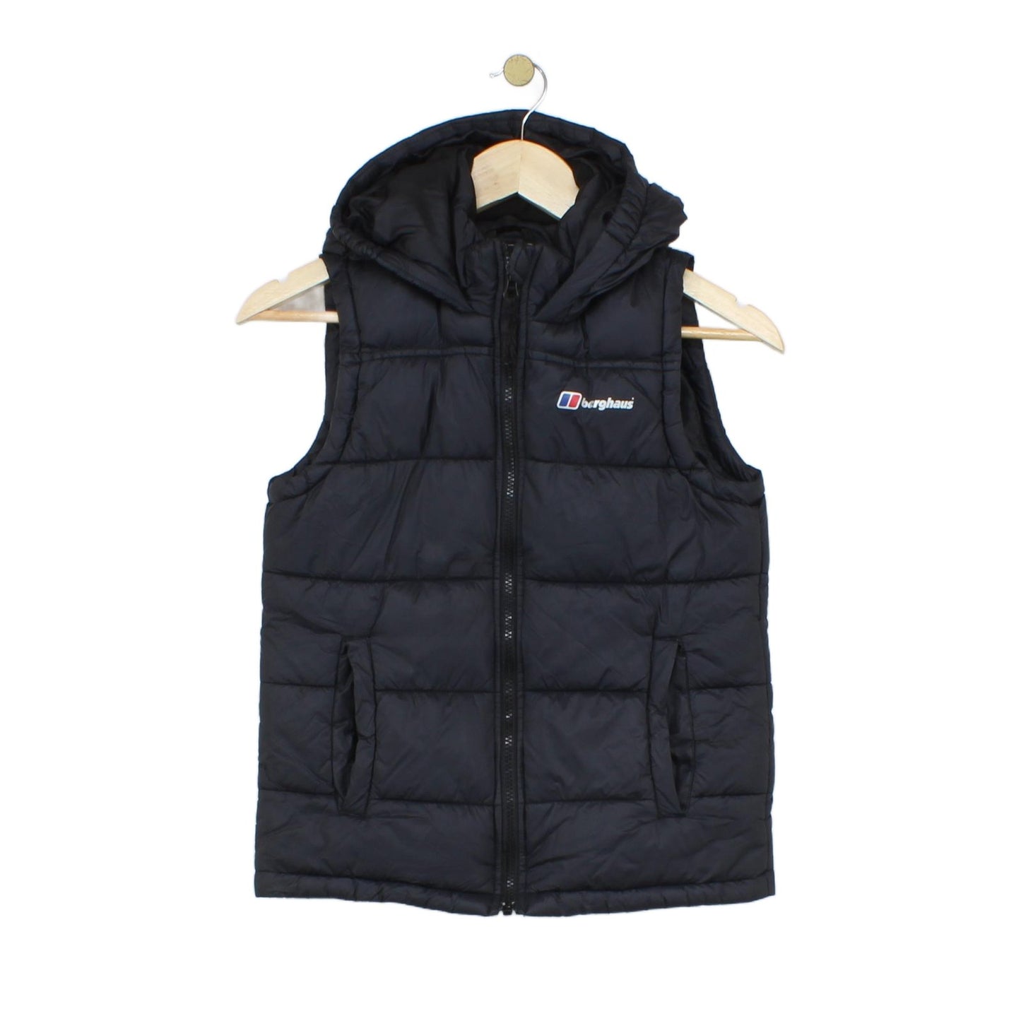 Boys Bodywarmer Hooded Puffer Sleeveless