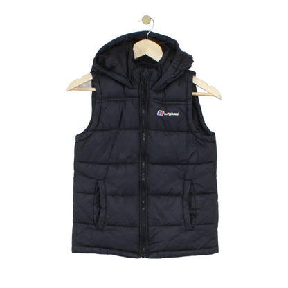 Boys Bodywarmer Hooded Puffer Sleeveless