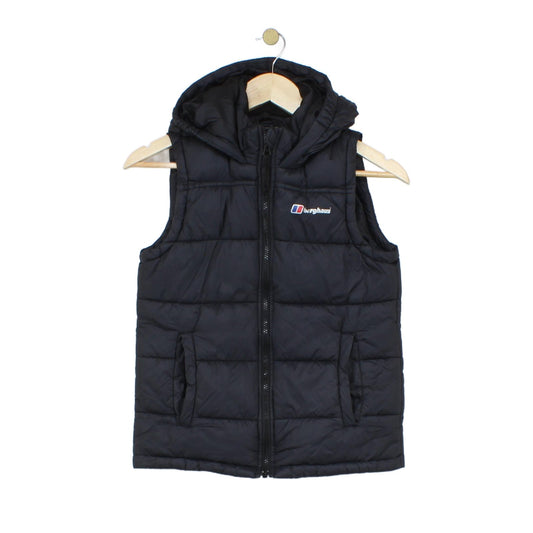 Boys Bodywarmer Hooded Puffer Sleeveless