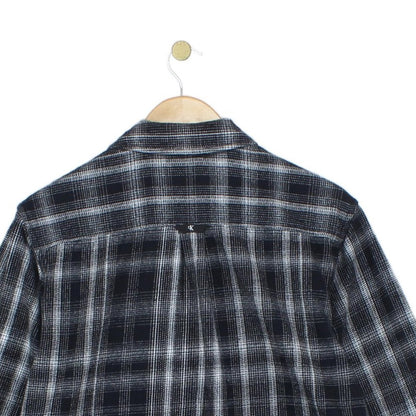 Mens Plaid Overshirt Long Sleeve Relaxed Fit