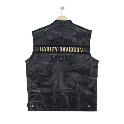 Mens Custom Leather Vest Jacket Sleeveless