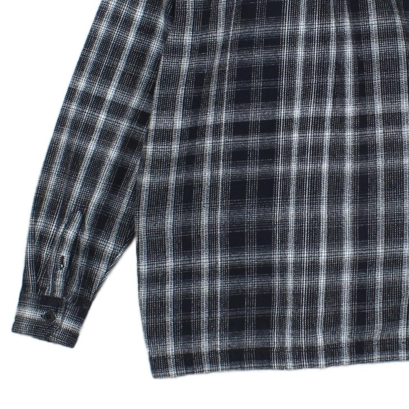 Mens Plaid Overshirt Long Sleeve Relaxed Fit
