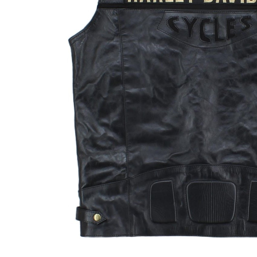 Mens Custom Leather Vest Jacket Sleeveless