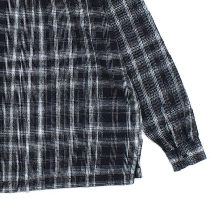 Mens Plaid Overshirt Long Sleeve Relaxed Fit
