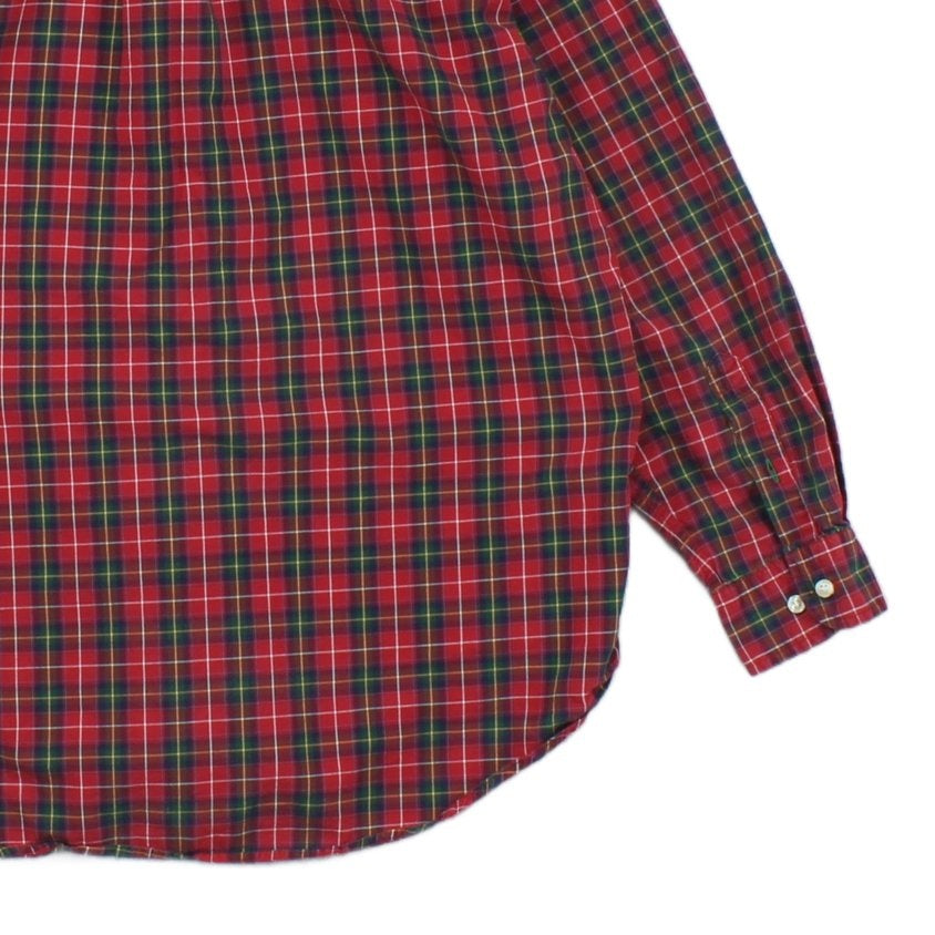 Mens Plaid Shirt  Button Down Classic