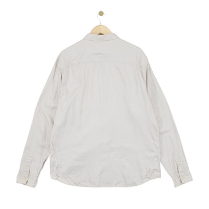 Mens Shirt Button Up Long Sleeve Collared