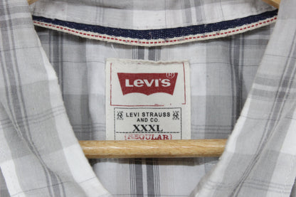Mens Plaid Shirt Western Snap Long Sleeve Check