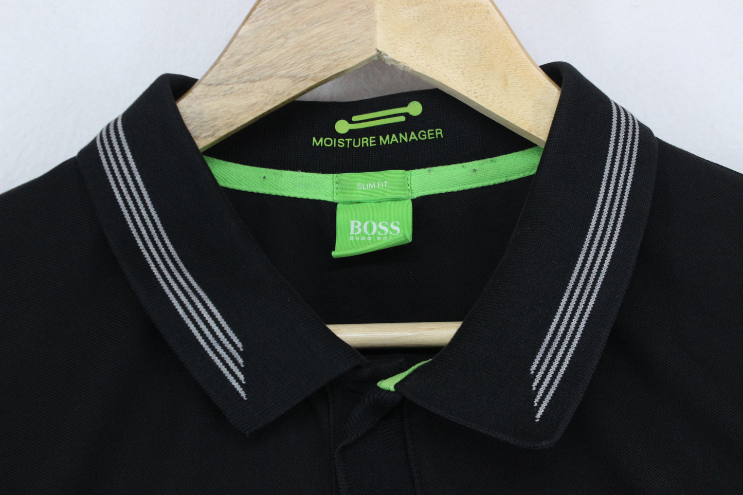 Mens Polo Shirt Stretch Short Sleeve Logo Collared