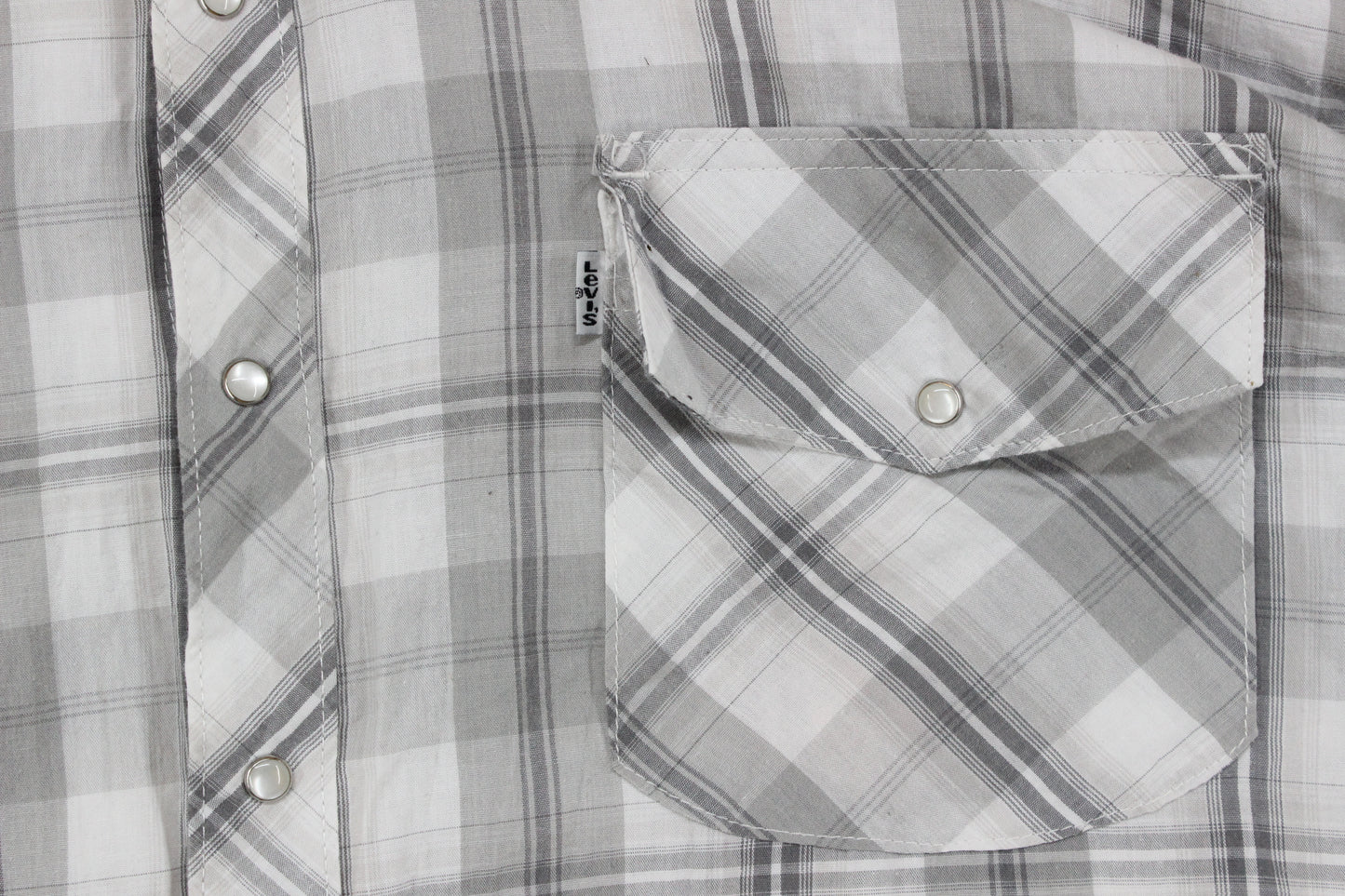 Mens Plaid Shirt Western Snap Long Sleeve Check
