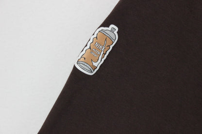 Mens Sweatshirt Crew Neck Patch Work