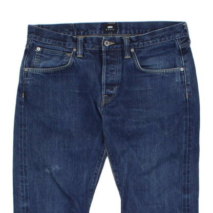 Mens Regular Tapered Jeans Classic Denim