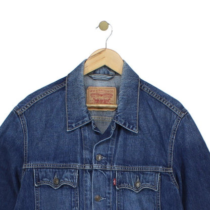 Mens Denim Jacket Trucker Cotton