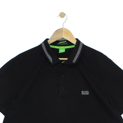 Mens Polo Shirt Stretch Short Sleeve Logo Collared