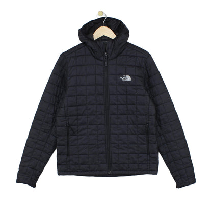 Mens Quilted Jacket Hooded Insulated
