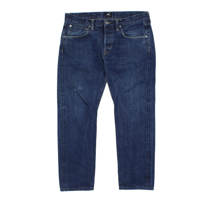 Mens Regular Tapered Jeans Classic Denim