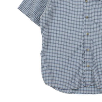 Mens Check Shirt Short Sleeve Outdoor