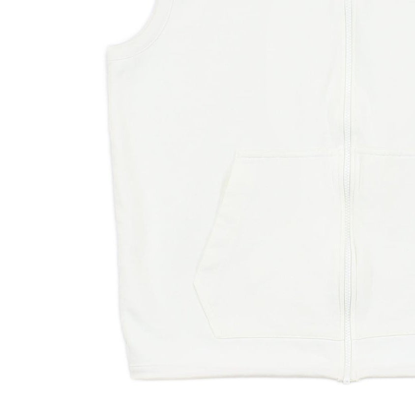 Mens Sweatshirt Vest Athletic Logo Sleeveless Full Zip