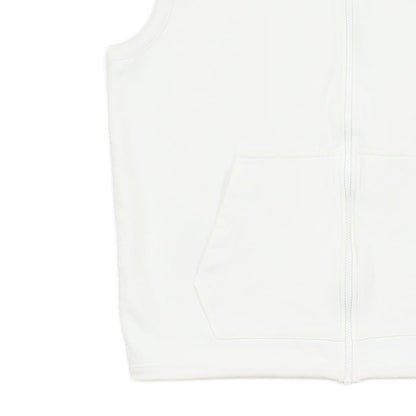 Mens Sweatshirt Vest Athletic Logo Sleeveless Full Zip