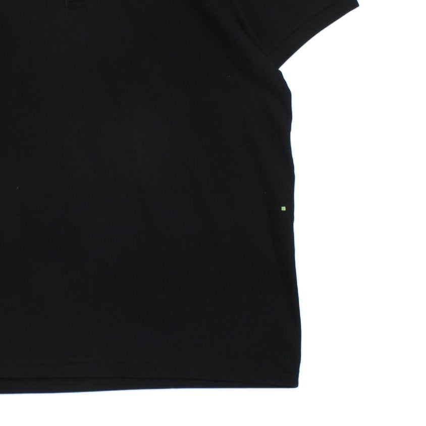 Mens Polo Shirt Stretch Short Sleeve Logo Collared