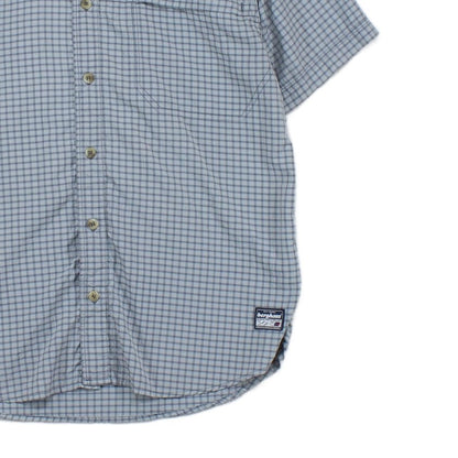 Mens Check Shirt Short Sleeve Outdoor