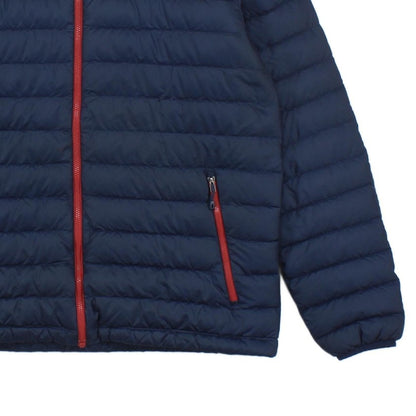 Mens Quilted Jacket Outerwear Zip Down Filled