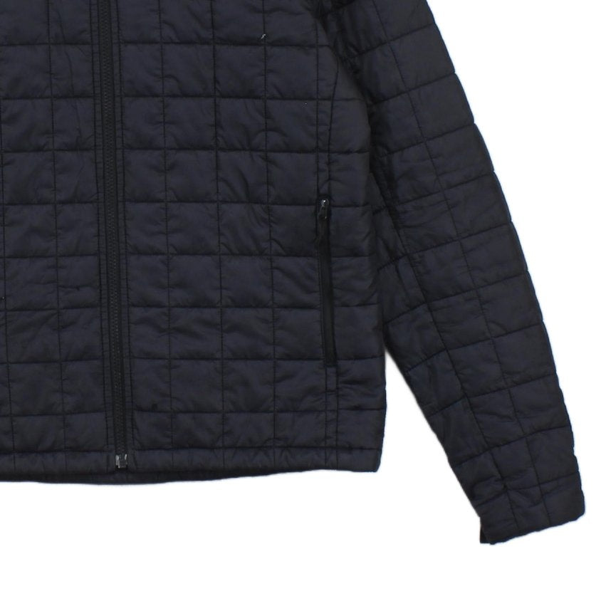 Mens Quilted Jacket Hooded Insulated