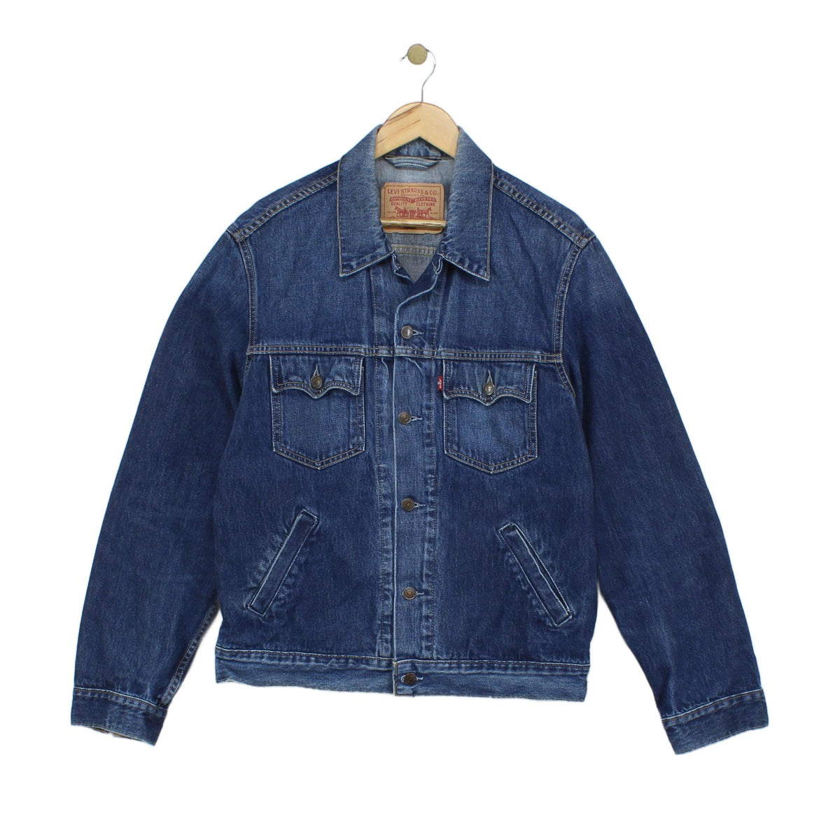 Mens Denim Jacket Trucker Cotton