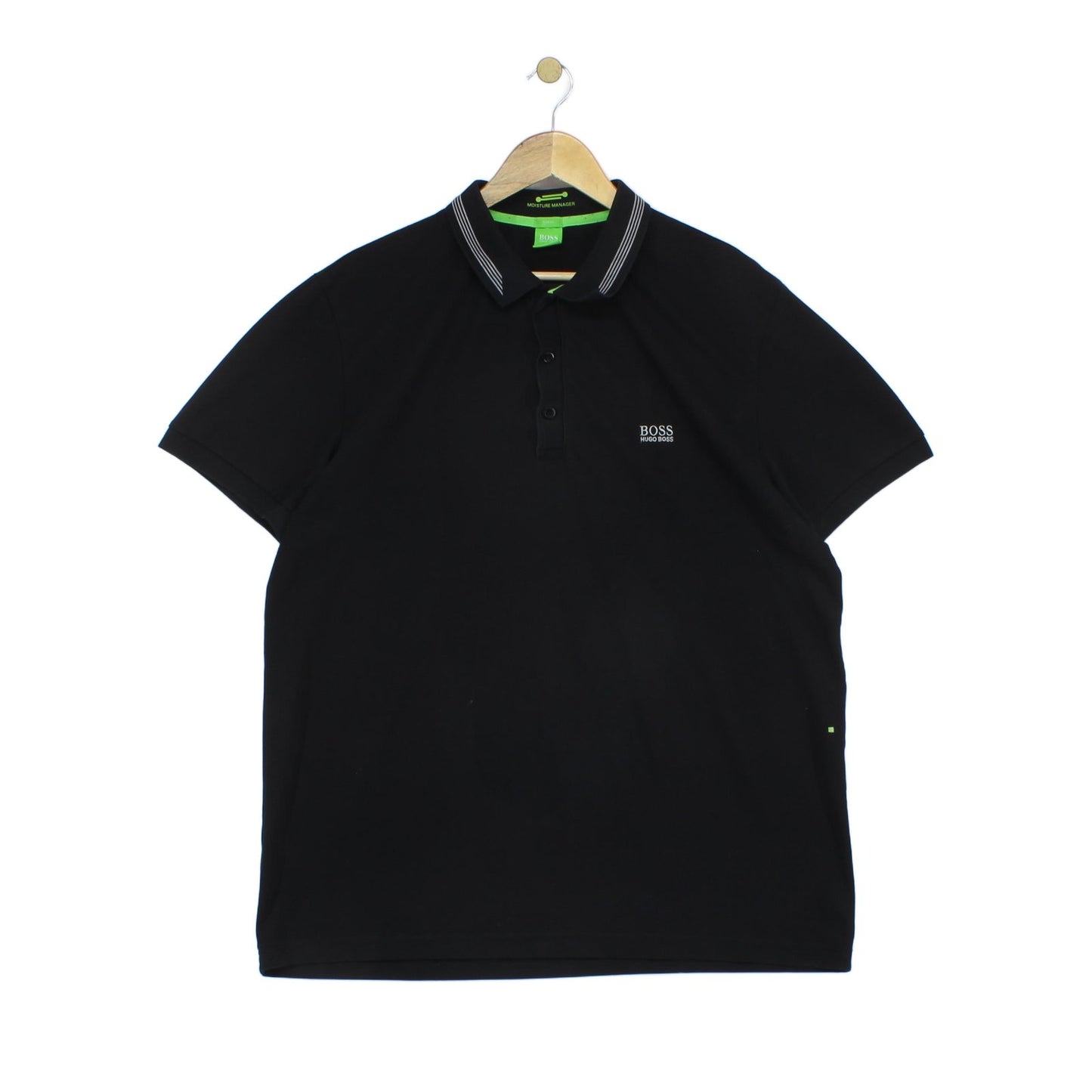 Mens Polo Shirt Stretch Short Sleeve Logo Collared