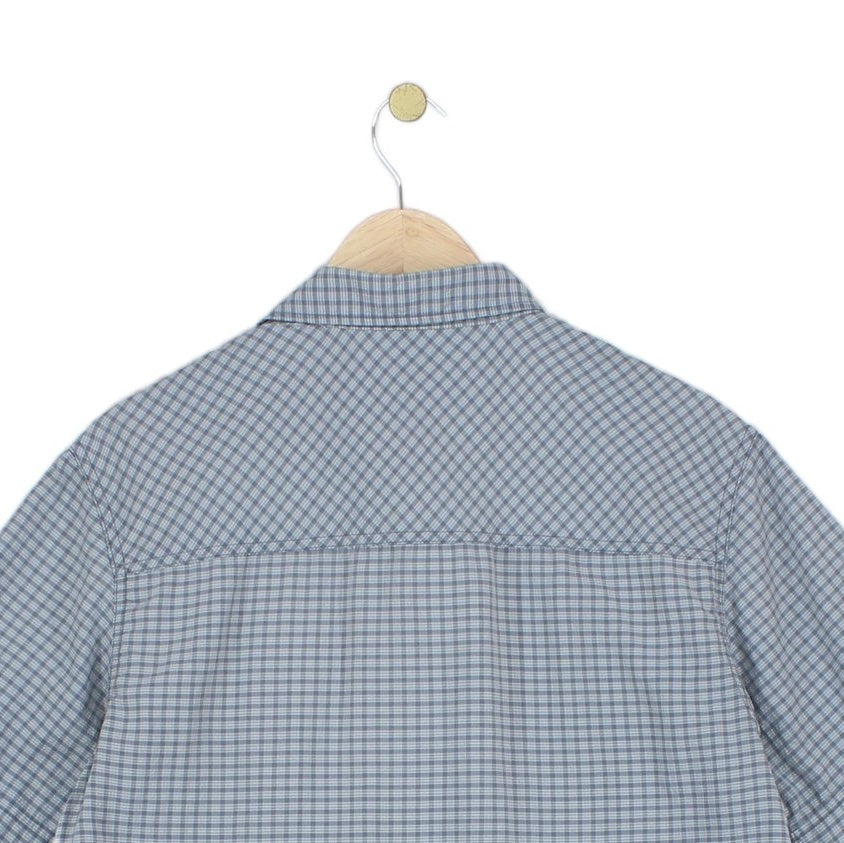 Mens Check Shirt Short Sleeve Outdoor