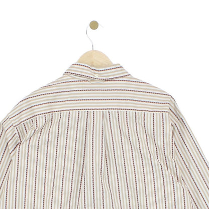 Mens Striped Shirt Button Up Cotton