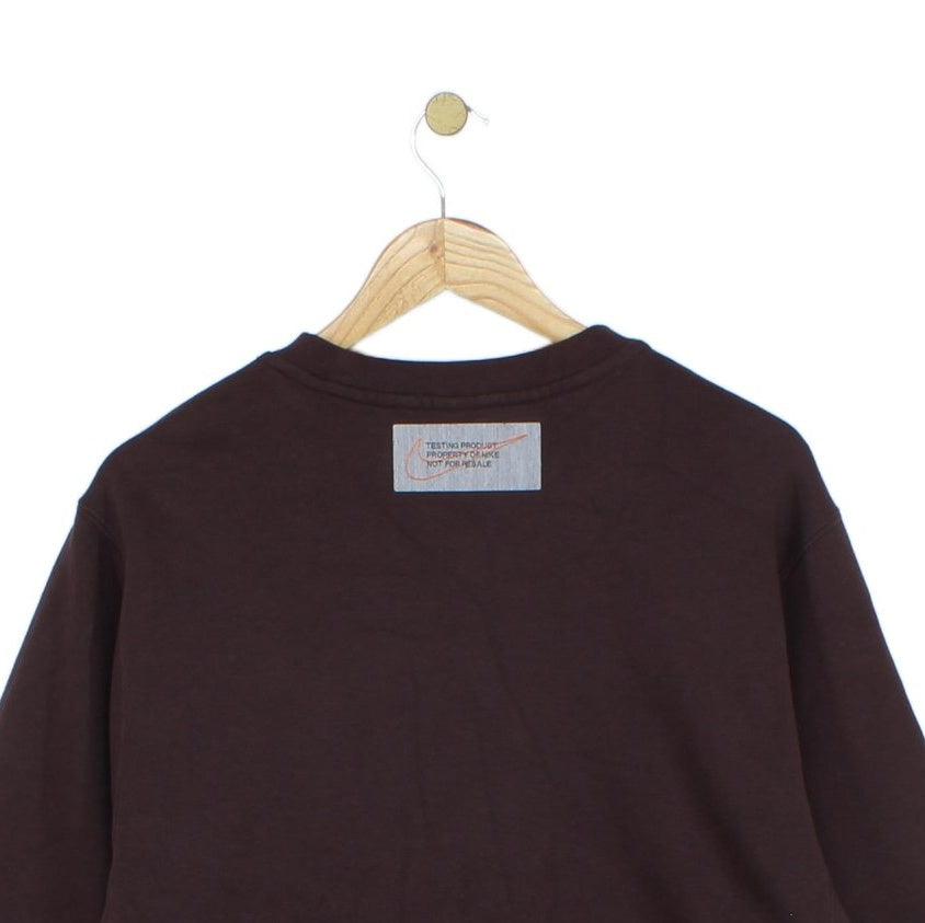 Mens Sweatshirt Crew Neck Patch Work