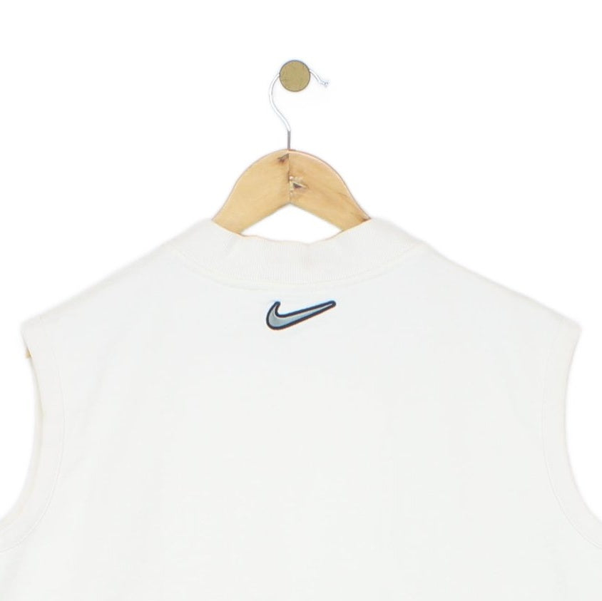Mens Sweatshirt Vest Athletic Logo Sleeveless Full Zip