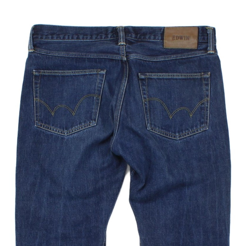 Mens Regular Tapered Jeans Classic Denim