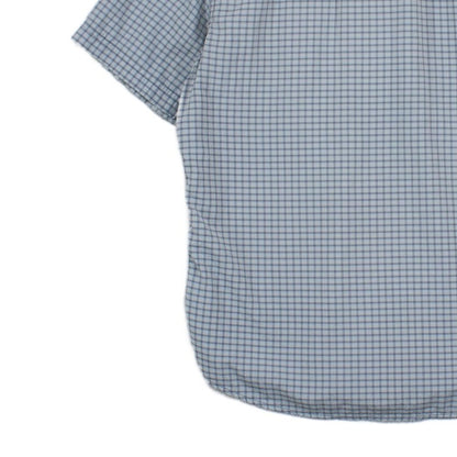 Mens Check Shirt Short Sleeve Outdoor